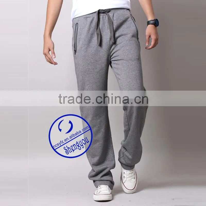 fashion design high quality men's grey jogger pants manufactures in china