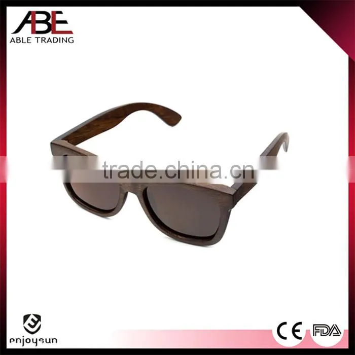 2016 classic square UV400 lens custom Italy design bamboo wooden polarized sunglasses sun glass