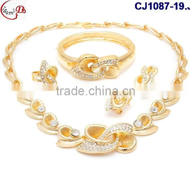 CJ1087 gold new coming fine workmanship high quality Jewelry with rhinestone matching dress on factory costy