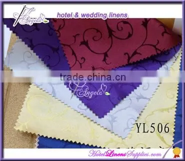 cheap polyester damask restaurant tablecloths for table decorations in banquets, events