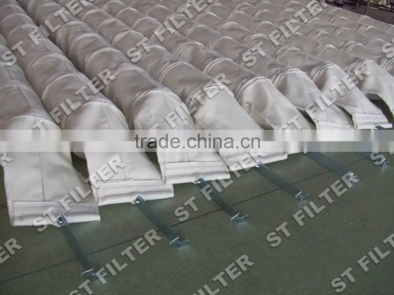 PE dust 500 micron filter bag for Steel industry,water oil repellent filter bag