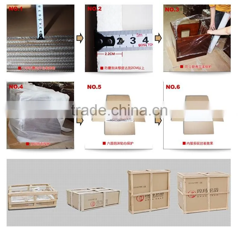 6mm tempered glass simple shower room with acrylic base for home use