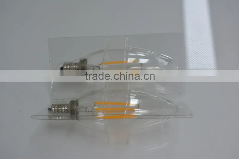 200lm led fialment bulb with tail candle lamp