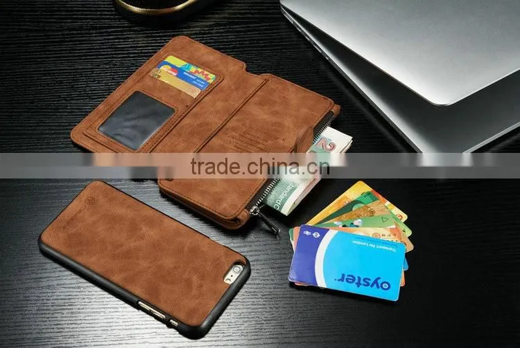 Leather Wallet Phone Cover Combo For Iphone 6/6s