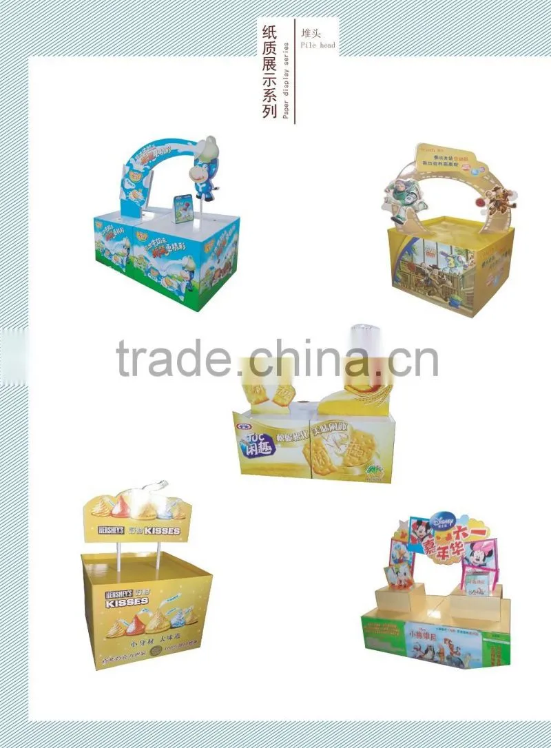 Promotion stacking display rack for supermarket