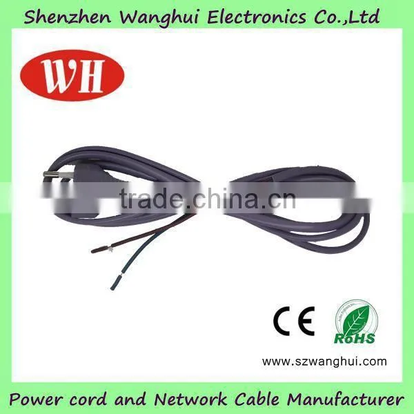 Brazil 2 pin power cord/cable/wire / Stripped 4.8 Plug