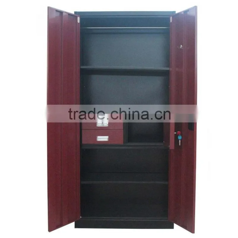 H1950 W900 D500 steel bedroom wardrobe design