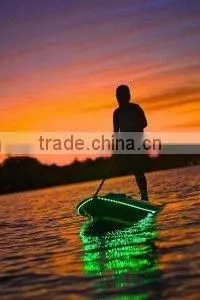 nice design shape 12'6'' bamboo construction racing board