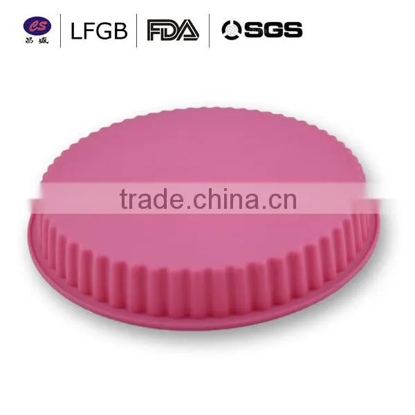 Hot sale !fashionable and high quality customized round shape silicone cake mould
