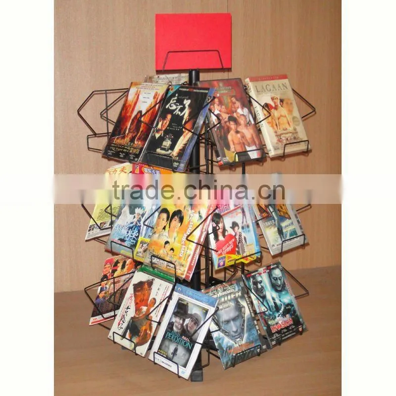 counter spinning dvd display stand