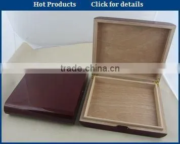 premier black square wood humidor box for sale
