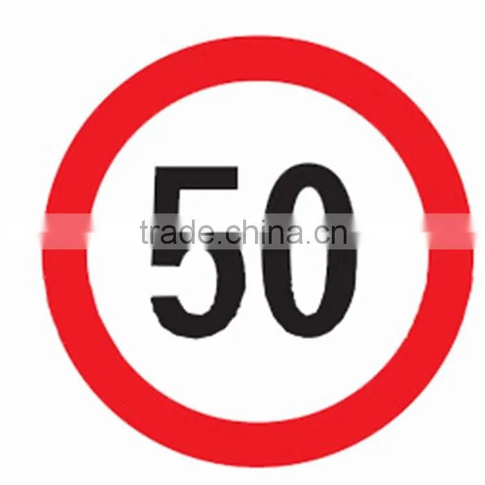 Reflective adhesive forbid pedestrian through Road sign