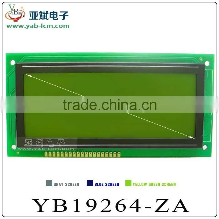 Monochrome Graphic 192X64 lcd module, 192x64 lcd, 192X64 lcd display with ST7920 controller