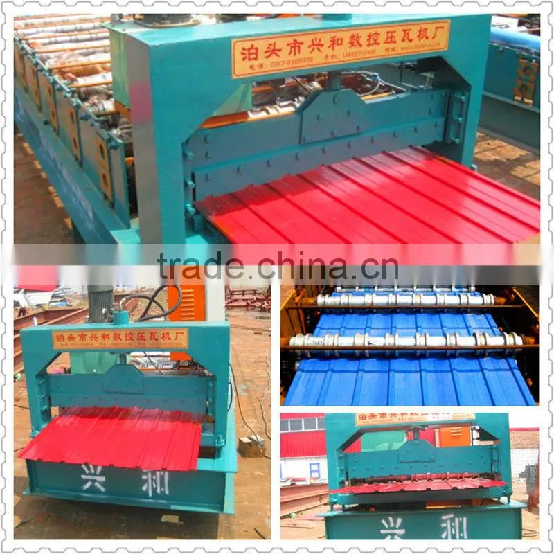 Metal Roofing Sheet Trapezoid Profile 910 Roll Forming Making Machine for Sale