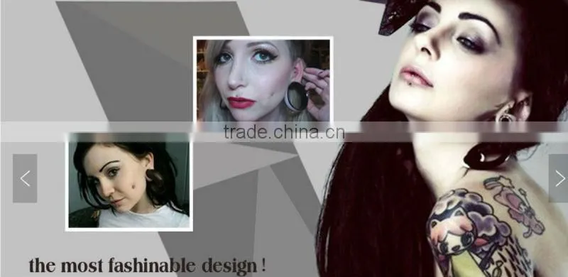 hot sale!fashion colorful labret fake magnetic piercings