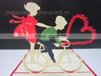 Wedding church greeting 3d handmade card