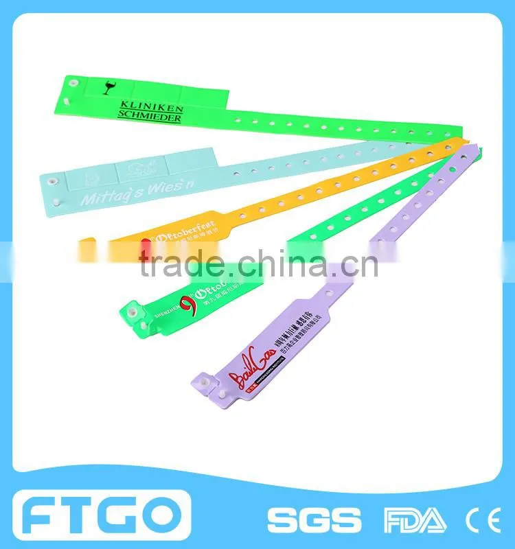 festival PVC wristband/pvc bracelet/ pvc armband for event