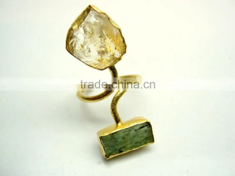 Blue Kyanite Raw Natural Gemstones Ring, Rough Gemstone Adjustable Rings, 925 Solid Sterling Silver Jewelry