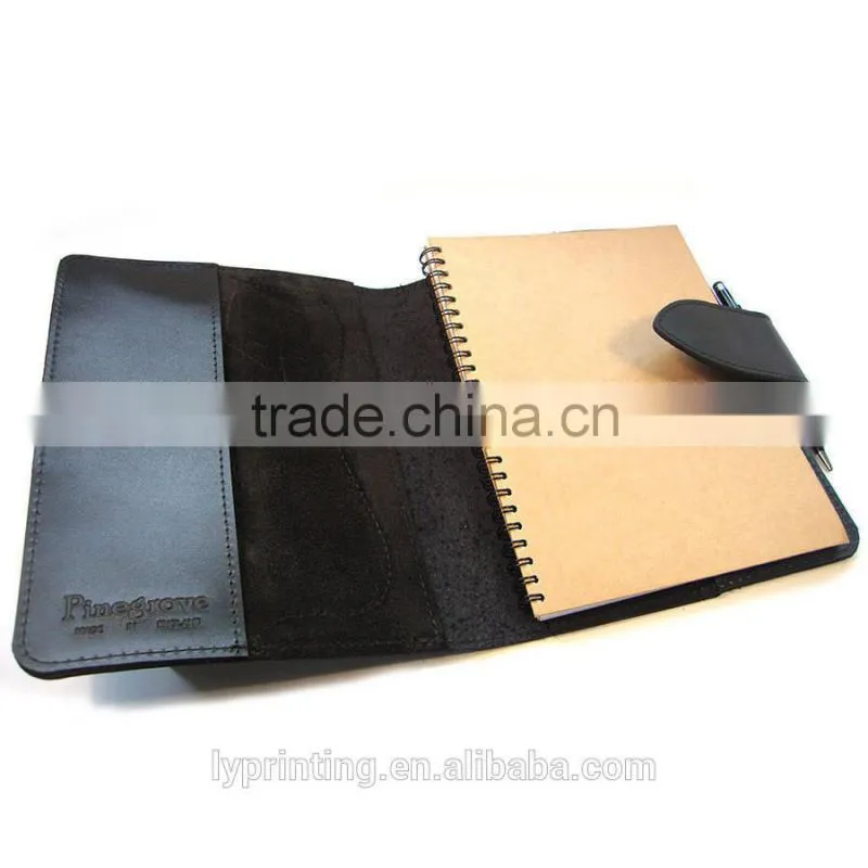 Customized business spiral notebook with pen notebook printing