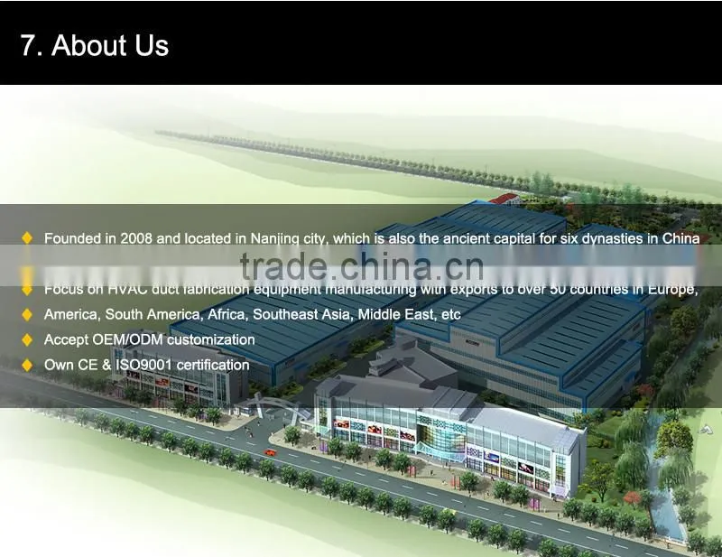 Competitive price hvac duct making machine