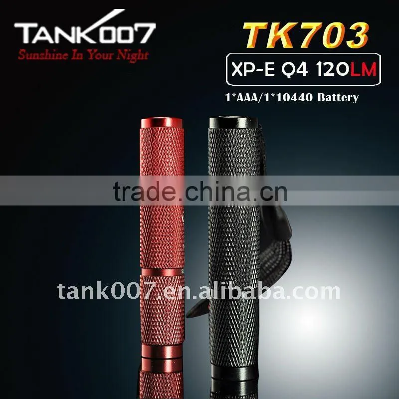 AAA Battery Aluminum Gift LED Flashlight TANK007 TK703