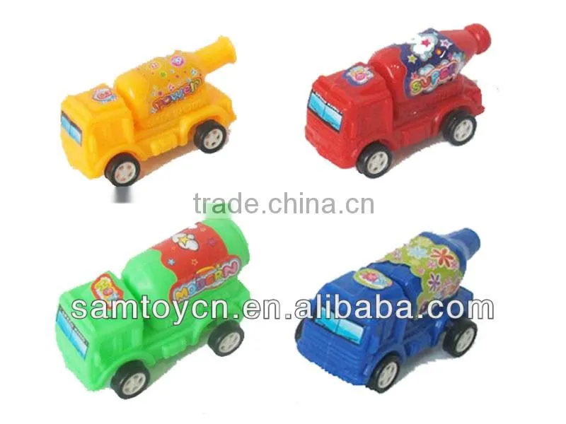 Beverage pull back car