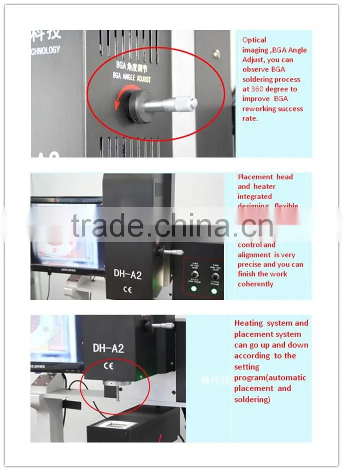 Semi-auto BGA Rework Station DH-A2 Optical Alignment BGA Rework Machine