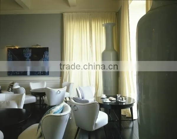 White Leather Club Chair/ Luxury Restaurant Furniture For Sale