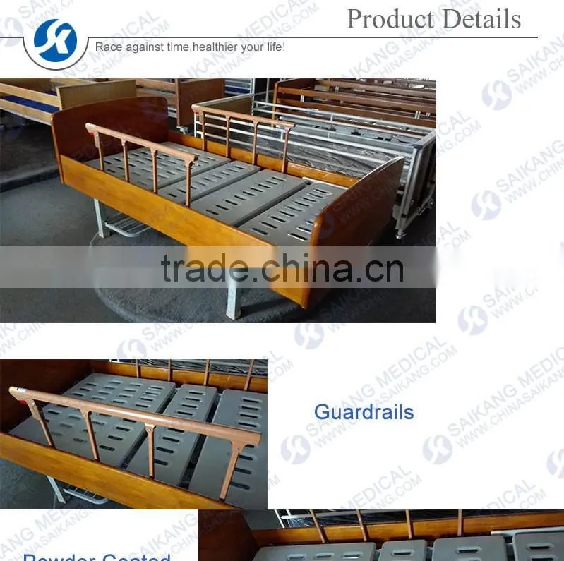 Good quality Double Crank Manual Hospital Bed