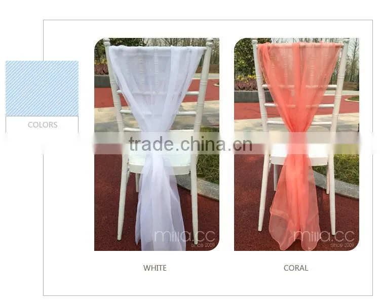 Organza chair sash