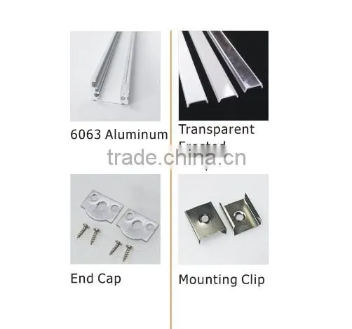2016 newest 8mm 10mm led aluminum extrusion profile for Led Light Bar