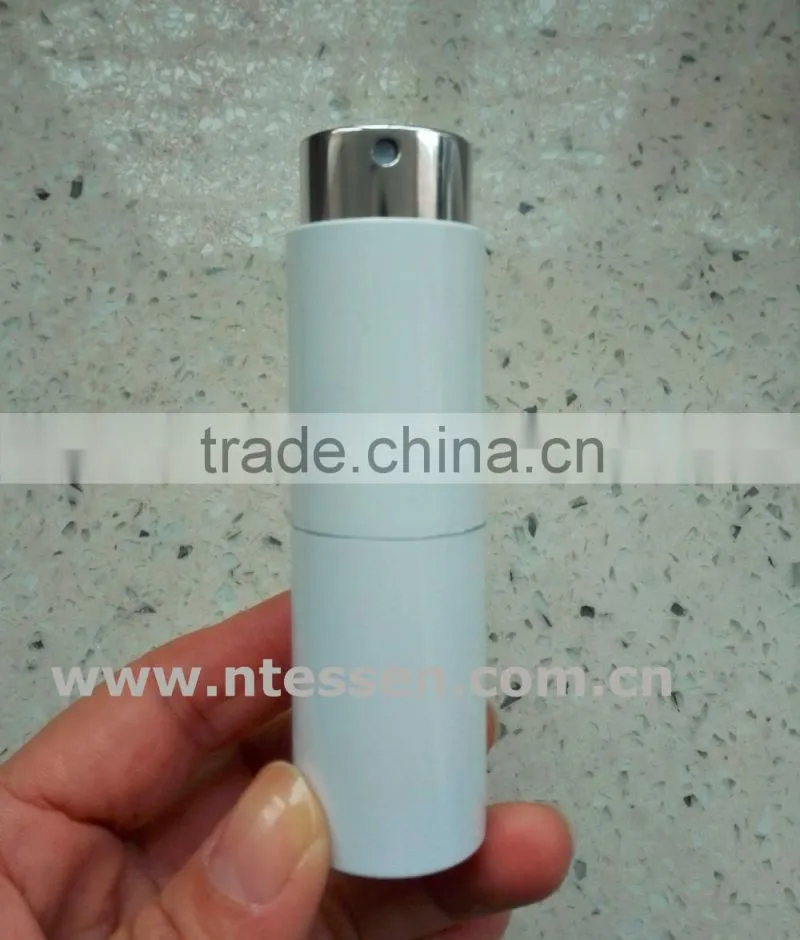 10ml White Twist Up Aluminum Oxidation Perfume Atomizer