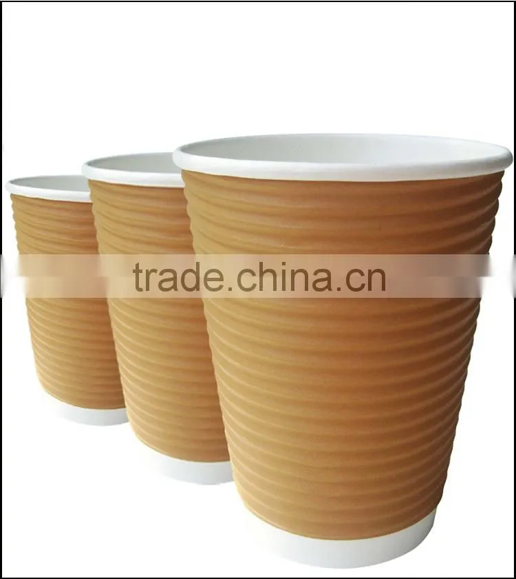 Twin-layer hot drink paper cup paper cusps &corrugated paper cups