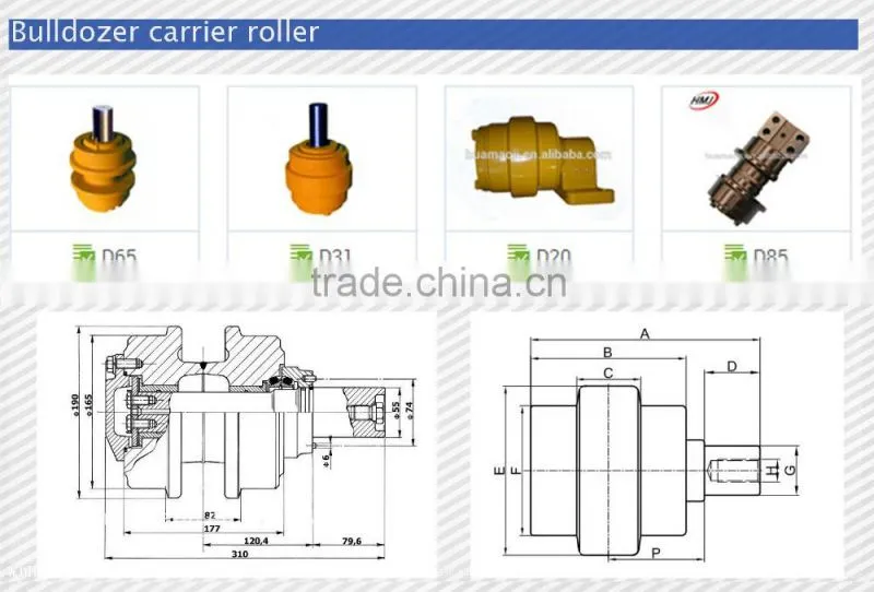 Bulldozer undercarriage parts