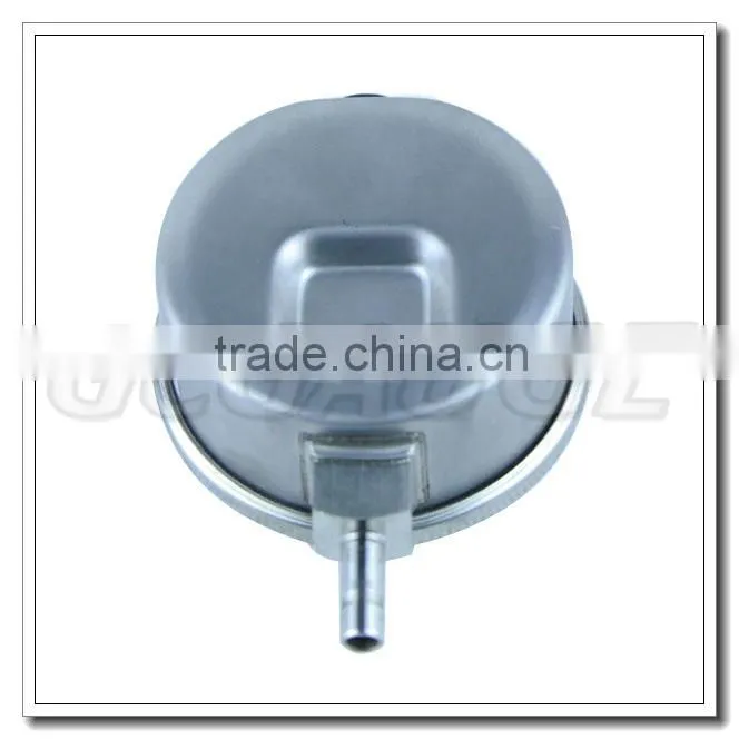 High quality bottom stainless steel 2 1/2inch turbo psi gauge