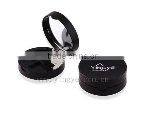 Two color empty waterproof stamping compact powder case