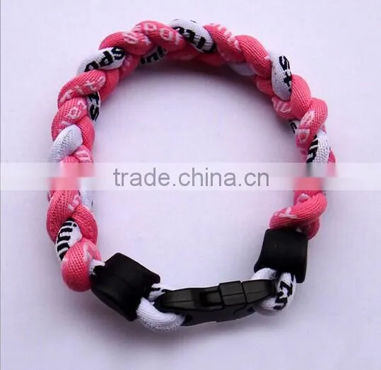 Braided sports bracelets