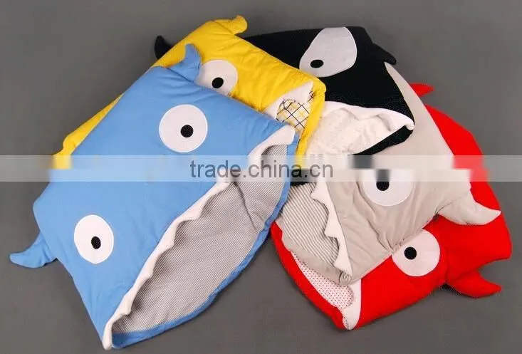 Plush Shark Animal Shape Baby Sleeping Bag,Cotton Baby Sleeping Bag Wholesale,Baby Sleeping Bag Cotton