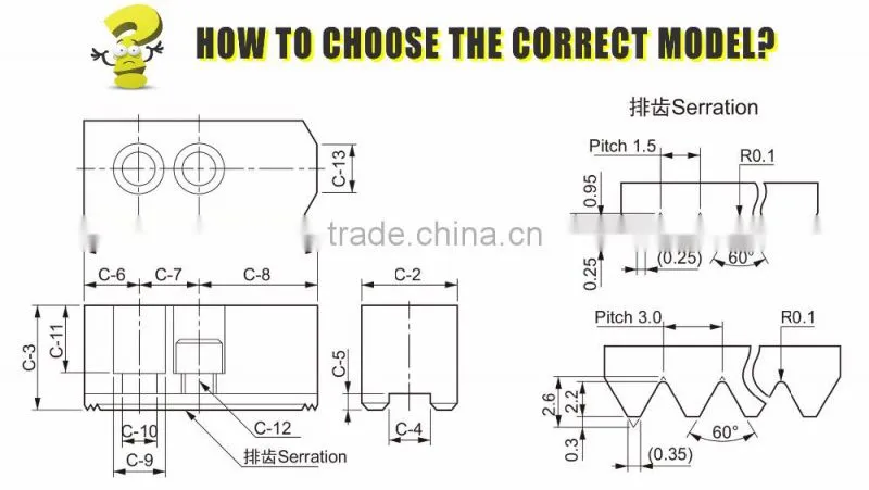Standard soft top jaws for Centerless gringing machine