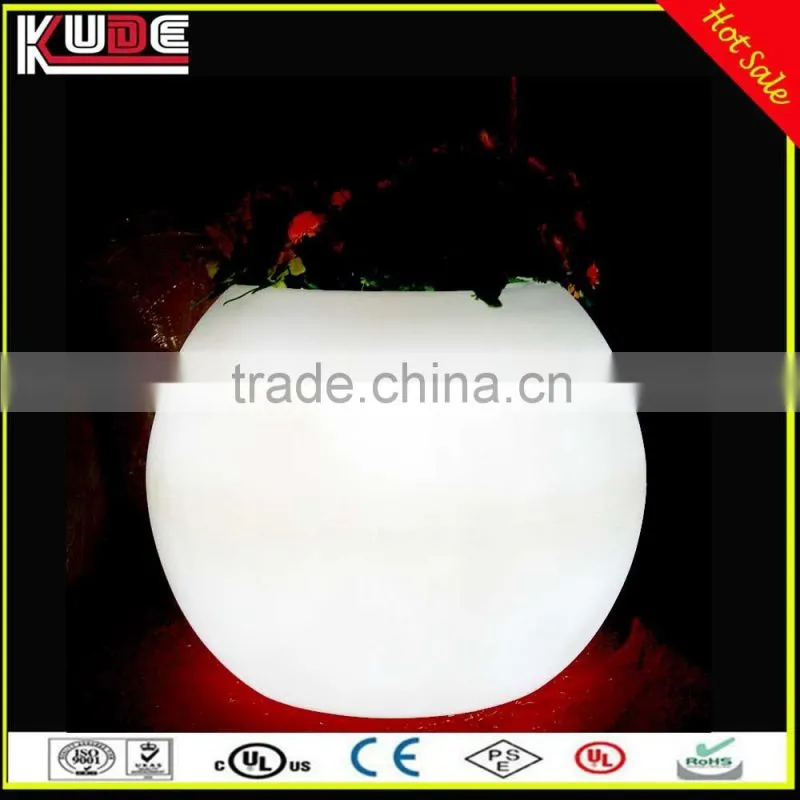 Indoor and Outdoor Decoration Light IP65 waterproof Round Ball Flower Pot With LED RGB Light Up