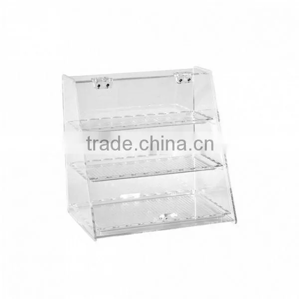Top quality useful 3-case acrylic candy box with a lid
