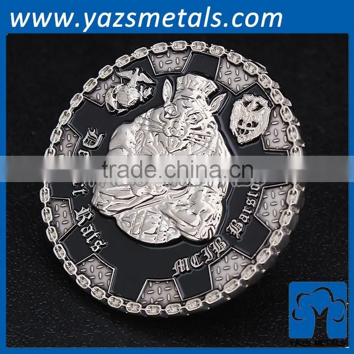 round custom metal coin making
