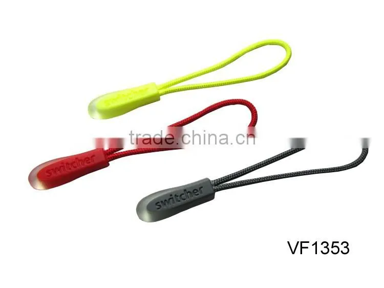 Multiple color custom logo rubber rope puller