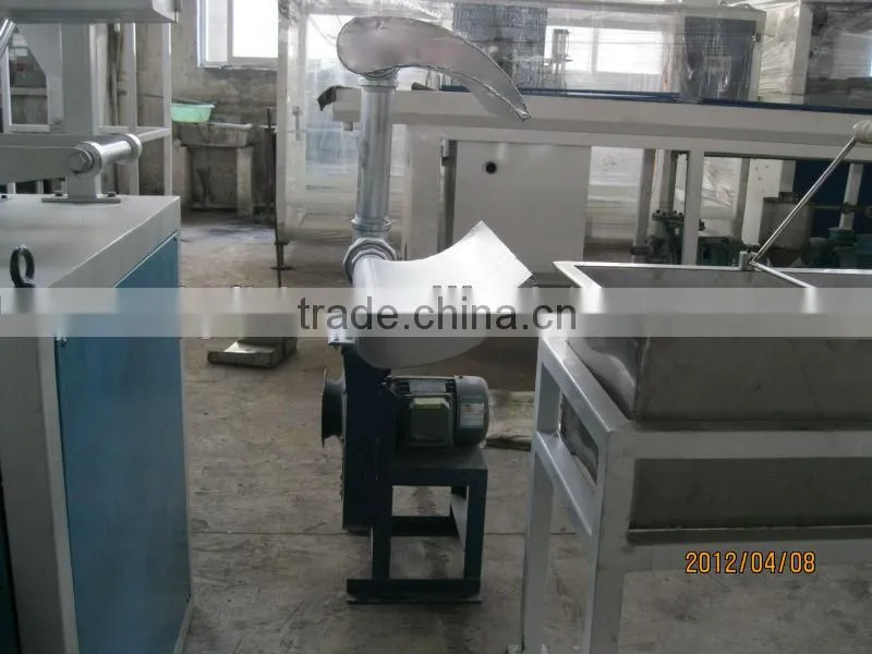 Plastic granules extruder to making pellets