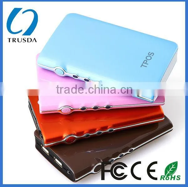 Book shaped dual outport piano baking vanish power bank 9000