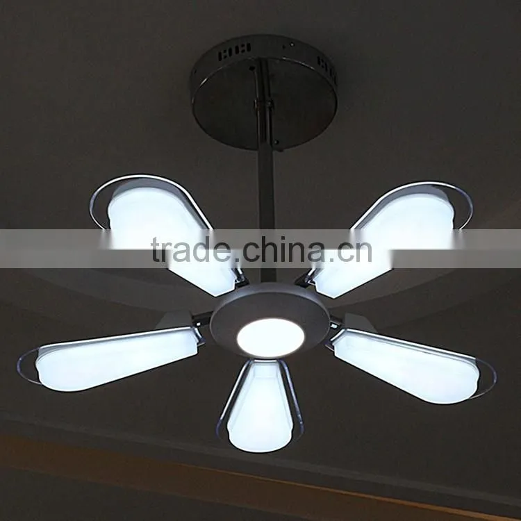 33W CCT Adjustable Retractable Fan Shape LED Ceiling Pendant Lamp with CE-LVD/EMC/RoHS/ Photo-Biological safety