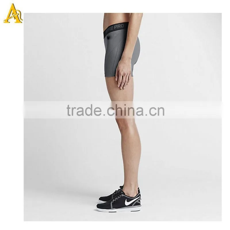 custom made basic style solid color yoga shorts sports running shorts women