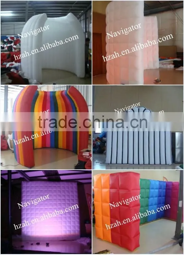 White Inflatable Wall with Lighting for Party Decoration