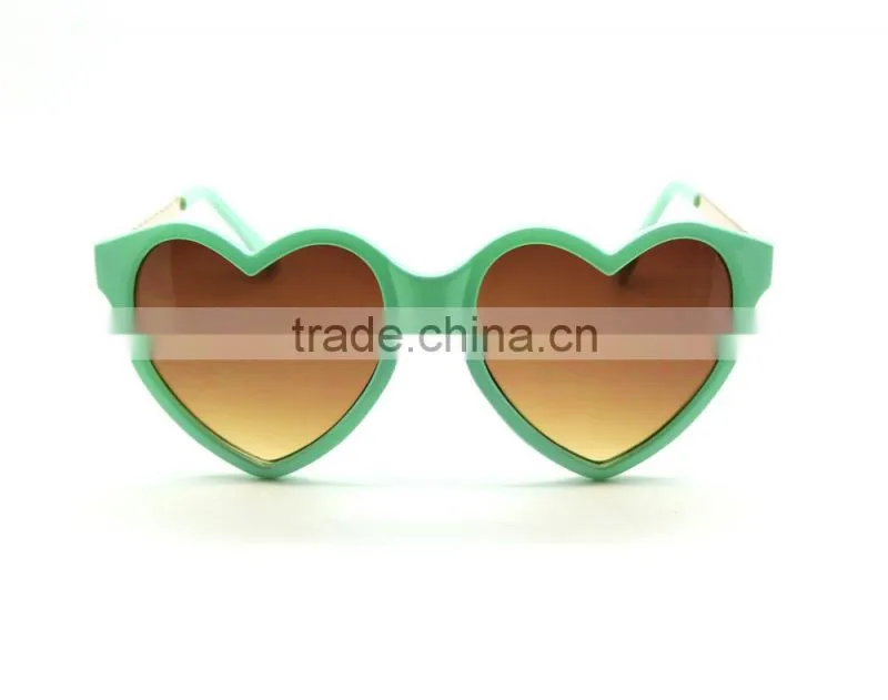 quality fashion heart sharp sunglasses