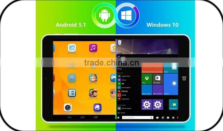 7 inch Cheapest dual operating system win10/Android Android 5.1 Intel Tablet PC System windows 10 tablet pc